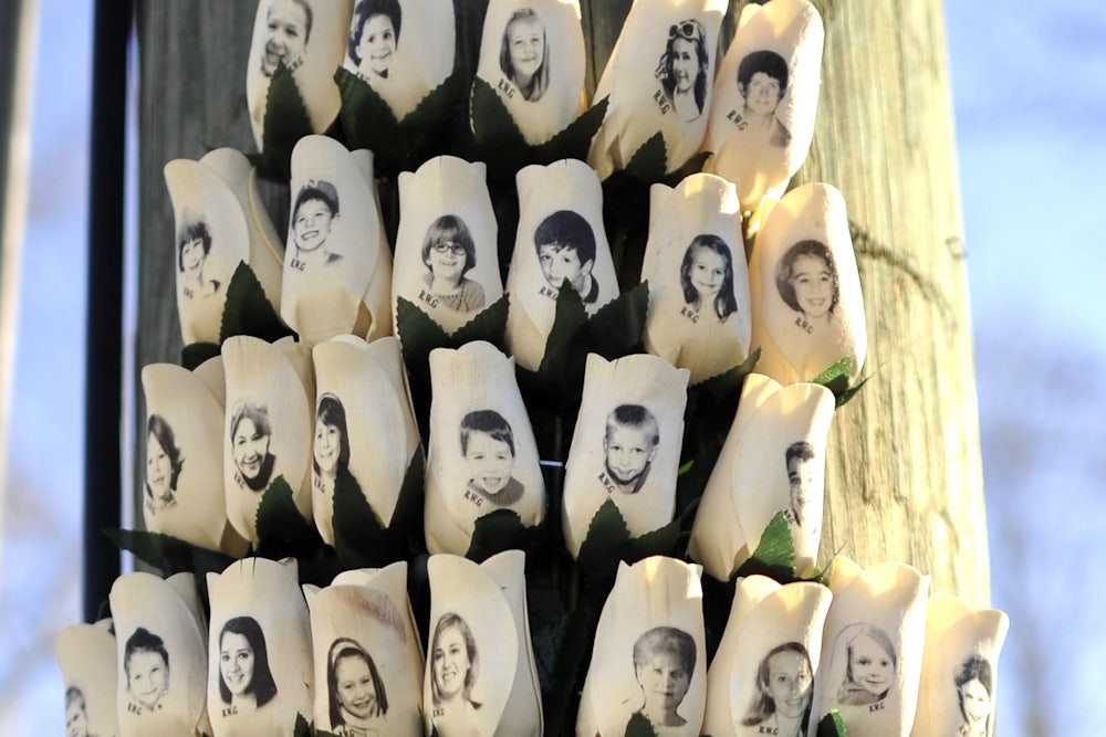 Sandy Hook rose memorial