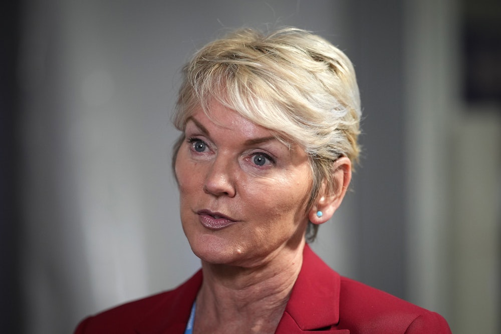 Energy Secretary Jennifer Granholm speaks.