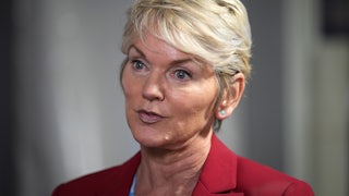 Energy Secretary Jennifer Granholm speaks.