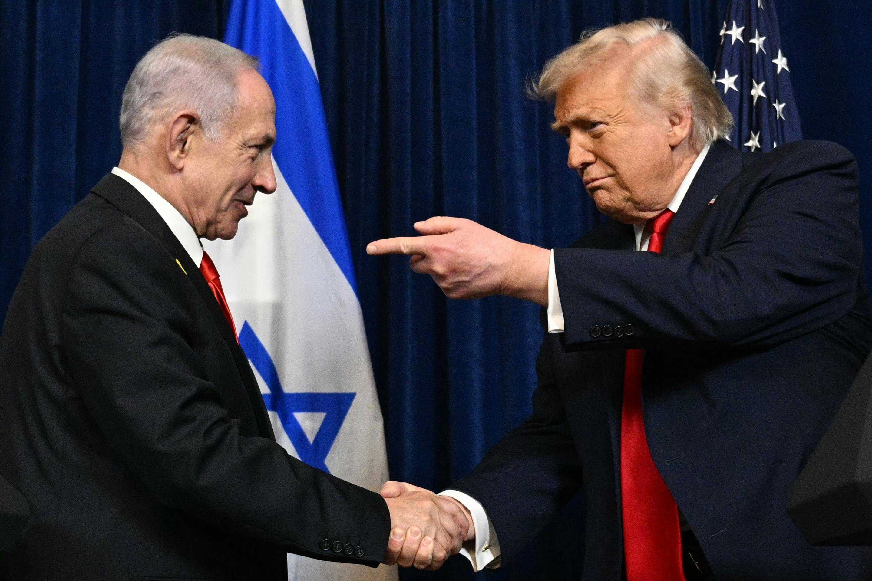 Trump and Israeli Prime Minister Benjamin Netanyahu at Mar-a-Lago