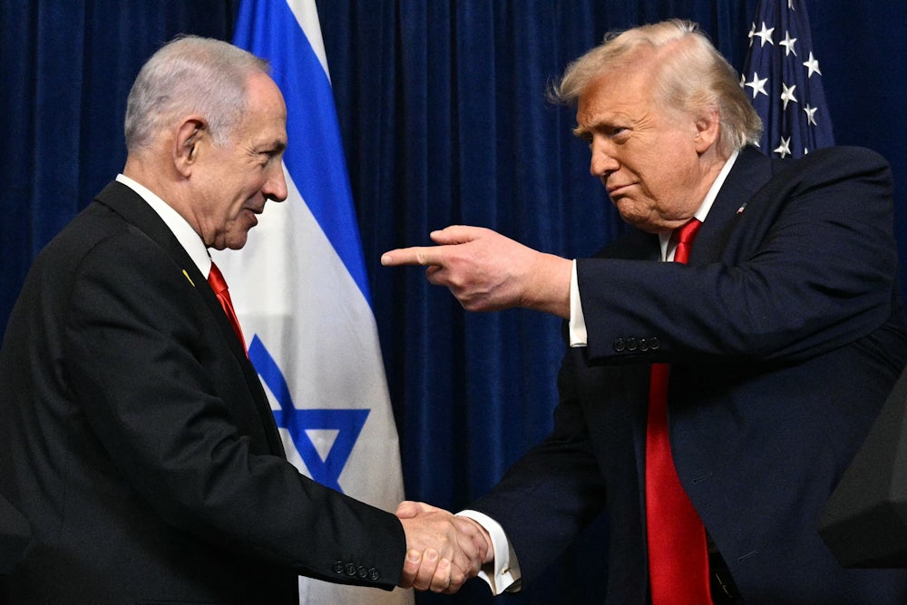 Trump and Israeli Prime Minister Benjamin Netanyahu at Mar-a-Lago