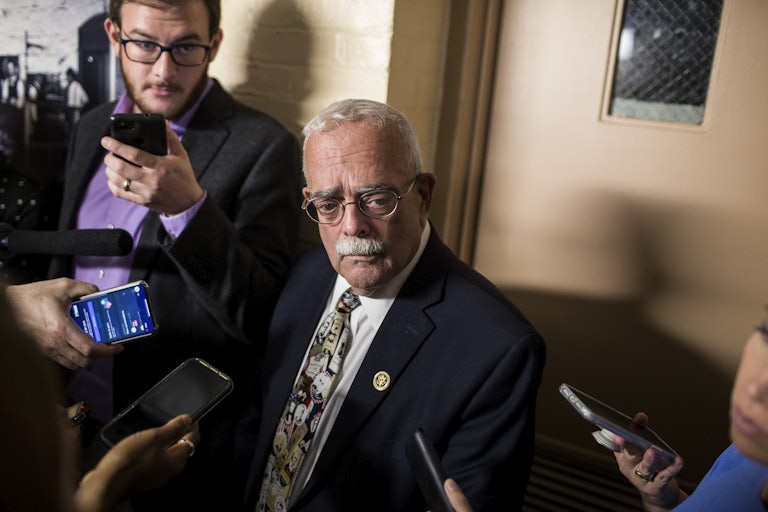 Represenative Gerry Connolly speaks with reporters