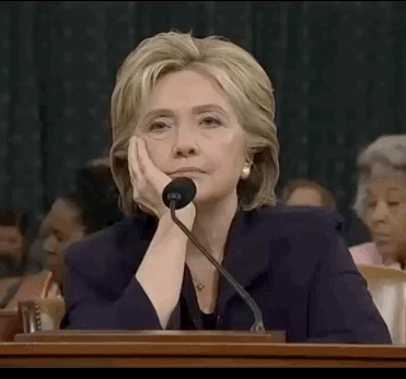 Image result for HILLARY YOU'RE BORING ME GIF