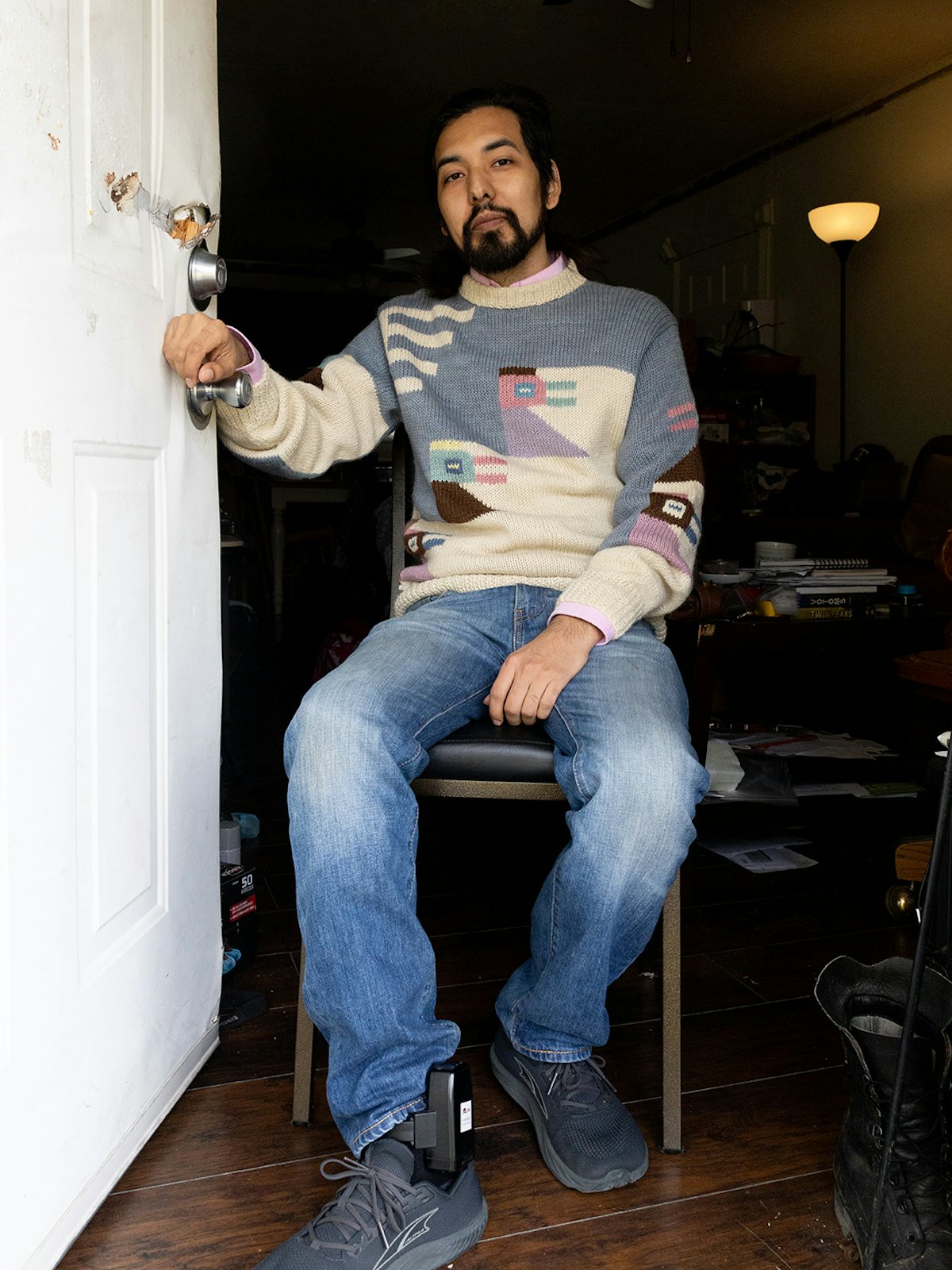 Dario Sanchez, one of 18 people arrested after a protest outside an ICE facility in Alvarado, Texas