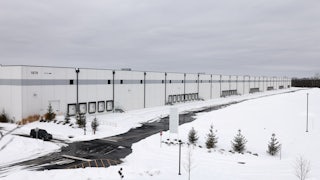 A warehouse ICE plans to use as a detention center in Roxbury, New Jersey, on February 16