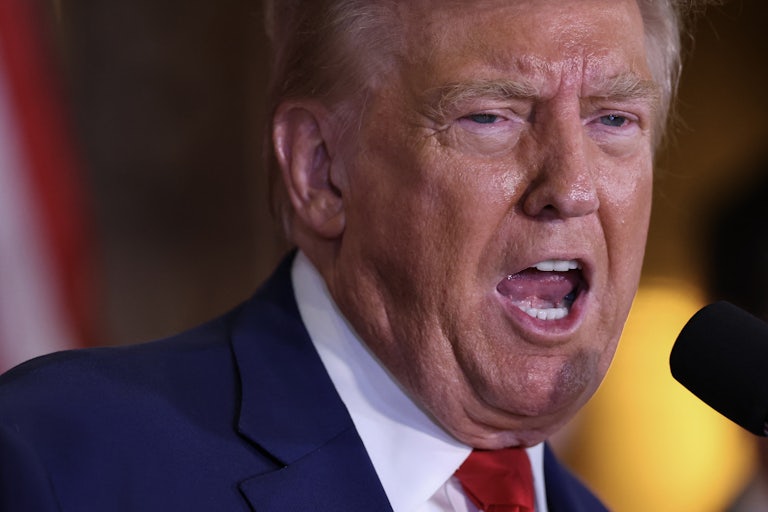 Donald Trump grimaces