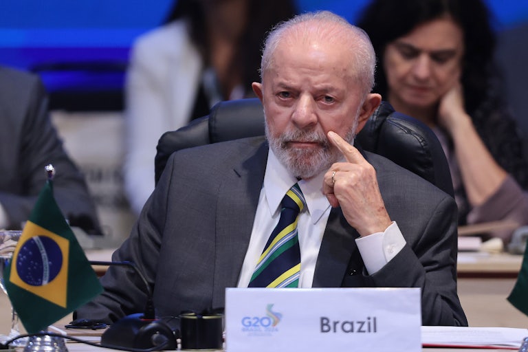 Brazilian President Luiz Inácio Lula da Silva at a G20 summit.