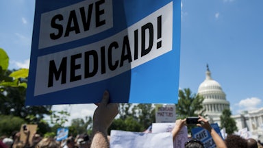 A rally against Medicaid cuts
