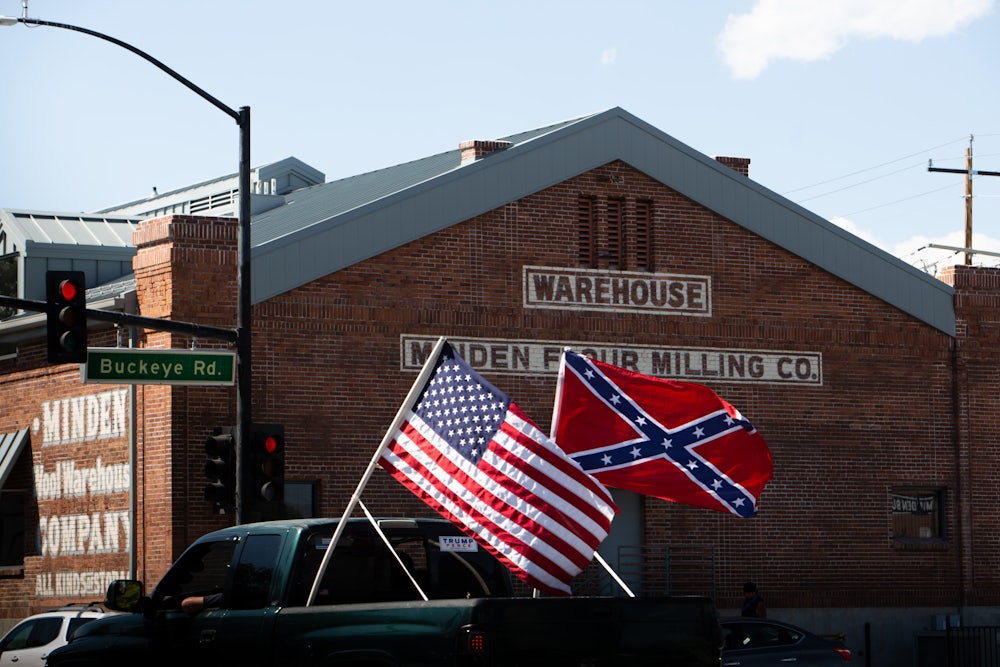 Black Lives Matter protesters hold an event in Douglas County and were met by groups with confederate flags