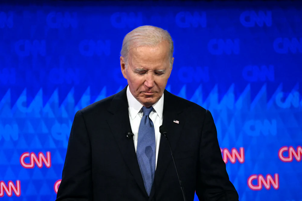 Joe Biden realizing he screwed up