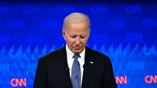Joe Biden realizing he screwed up