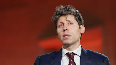 OpenAI CEO Sam Altman speaks at the BlackRock Infrastructure Summit