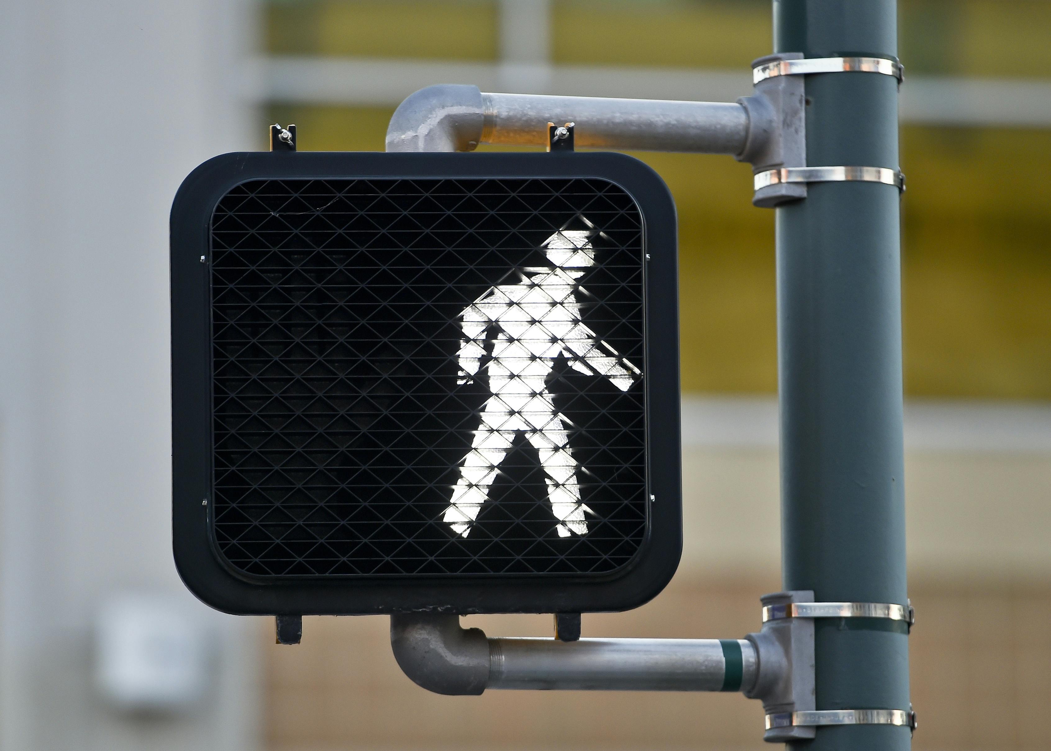 A walk signal