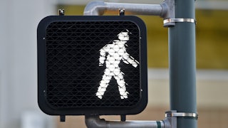 A walk signal