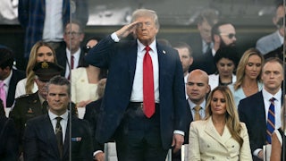 Trump salute