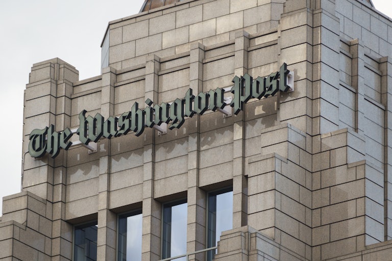 The Washington Post headquarters building in Washington, D.C.