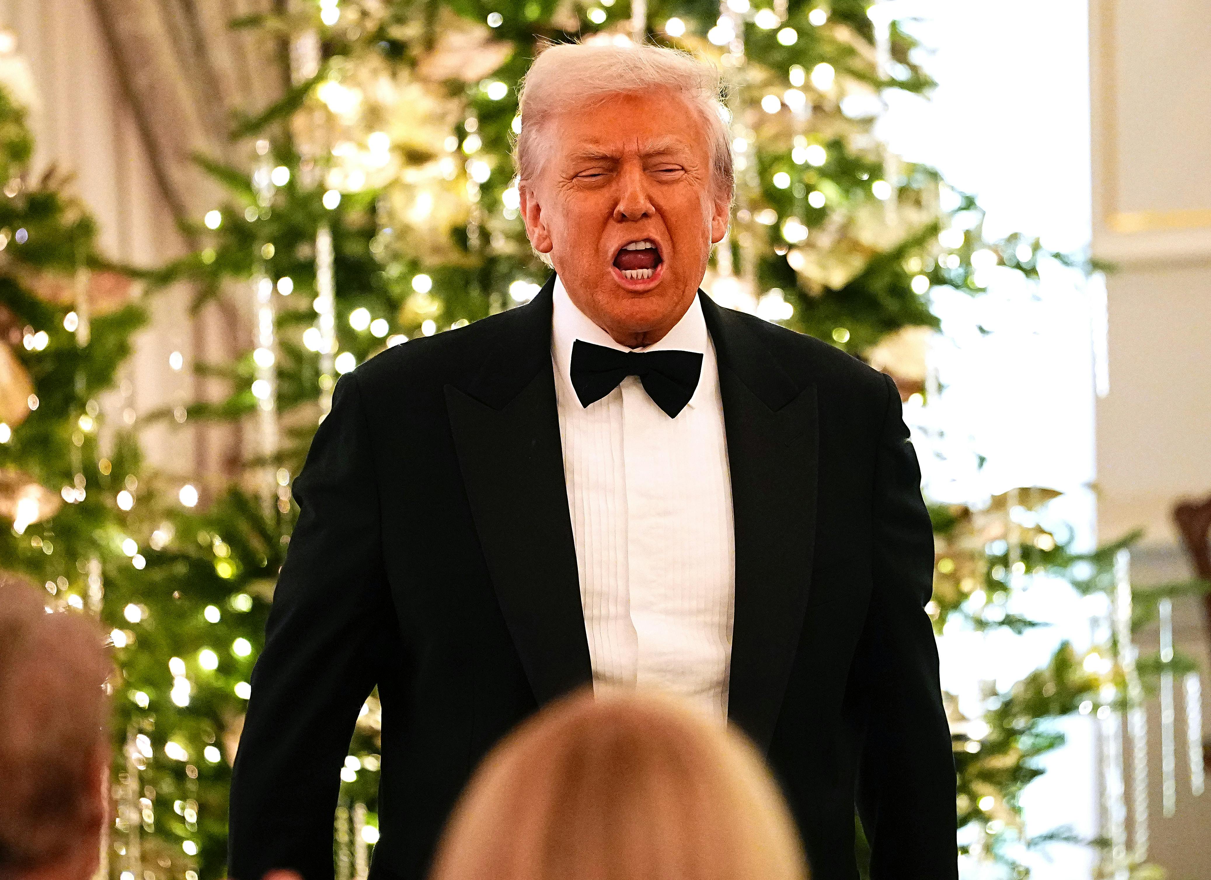 Donald Trump speaks at the Kennedy Center Honors dinner.
