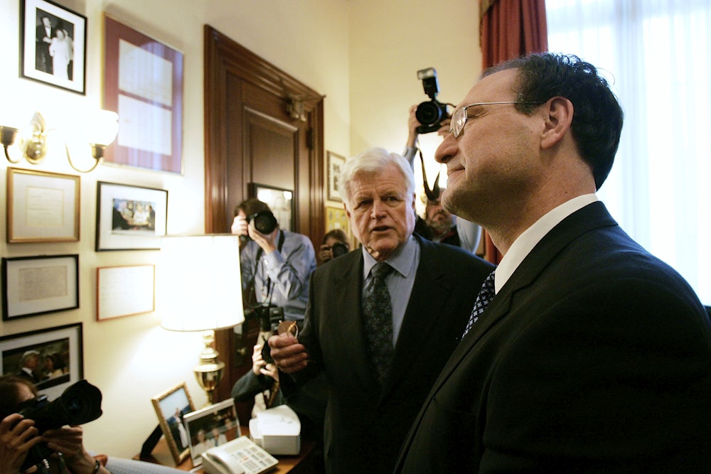 Samuel Alito meets with Ted Kennedy