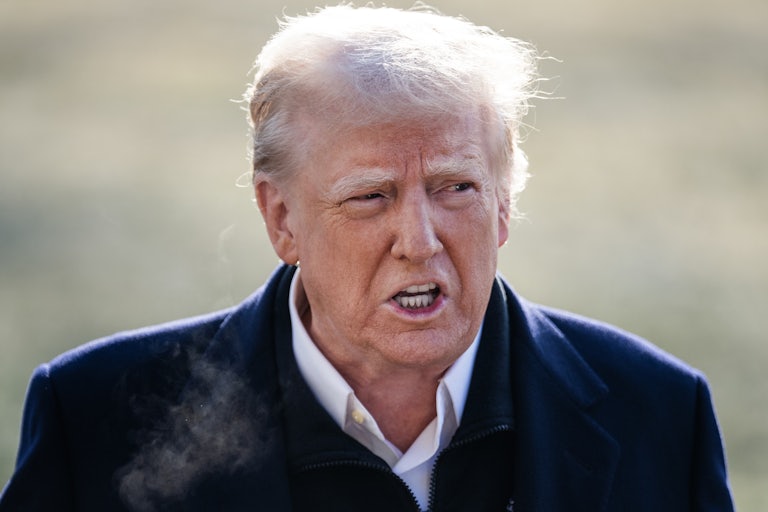 Donald Trump outdoors