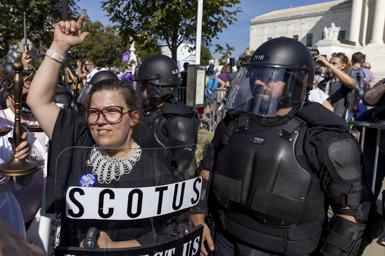 abortion rights protesters at the U.S. Supreme Court
