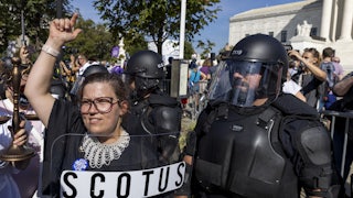 abortion rights protesters at the U.S. Supreme Court