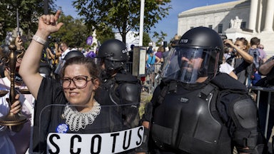 abortion rights protesters at the U.S. Supreme Court