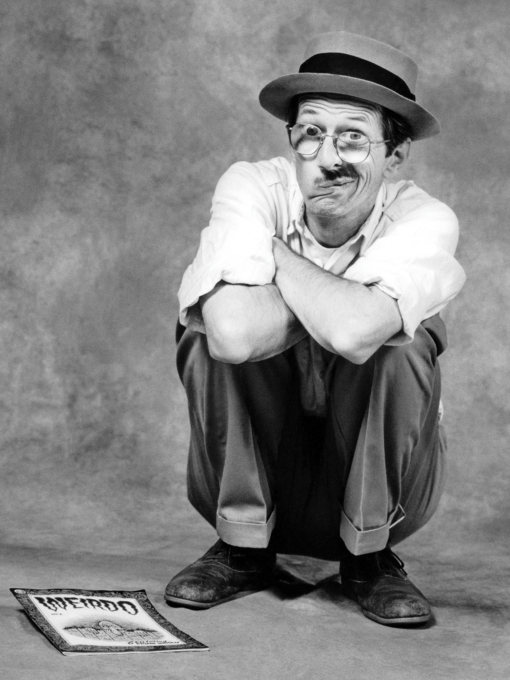 A portrait of a young R. Crumb