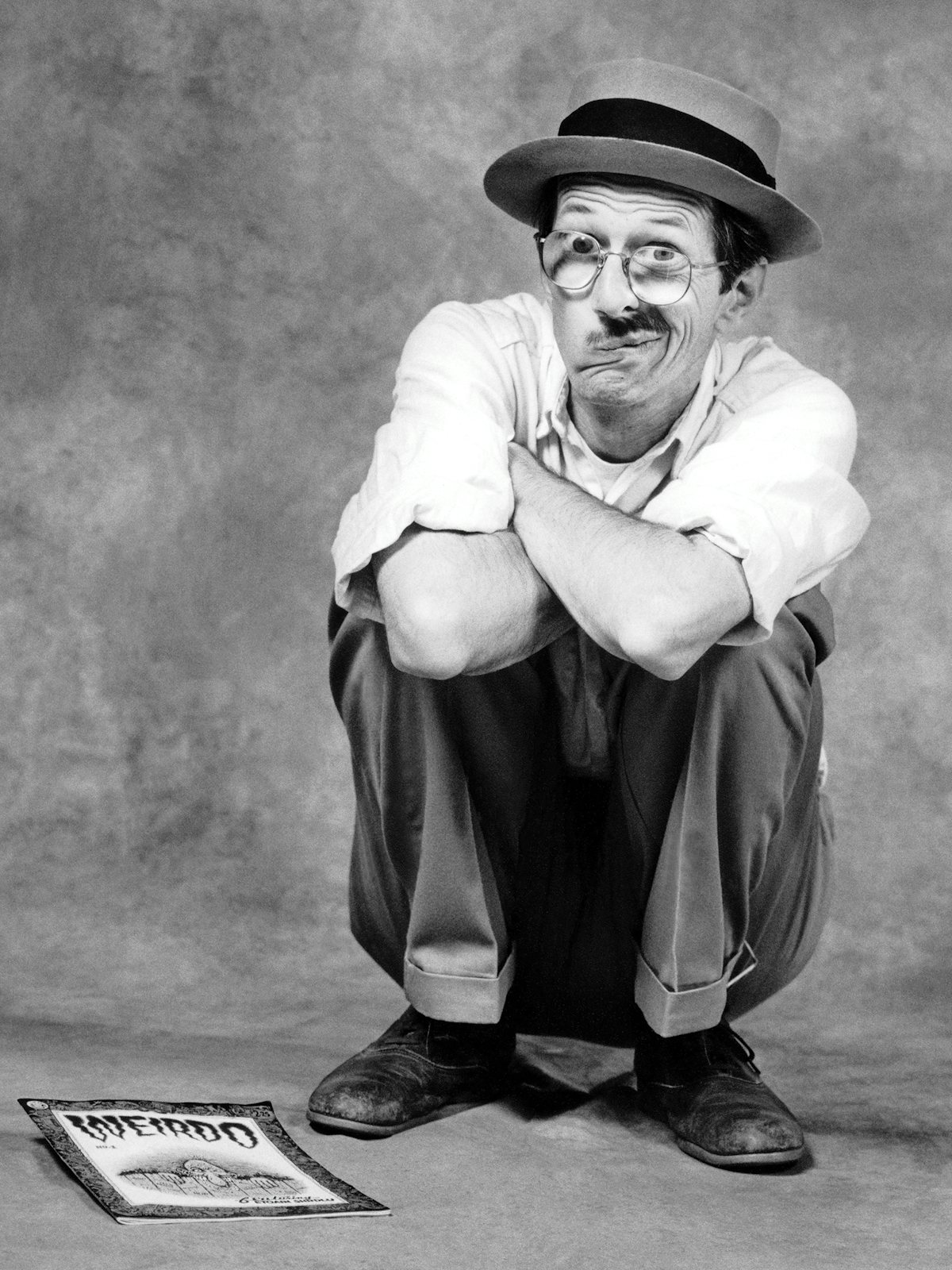 A portrait of a young R. Crumb