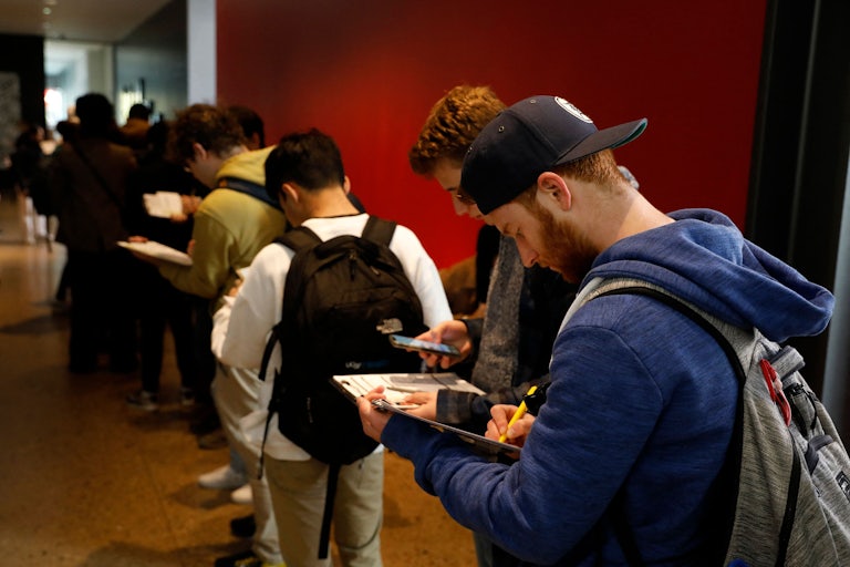 University students register to vote