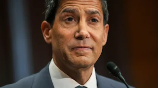 Federal Reserve chair nominee Kevin Warsh raises his eyebrows during his Senate committee confirmation hearing