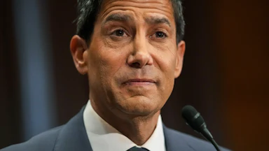 Federal Reserve chair nominee Kevin Warsh raises his eyebrows during his Senate committee confirmation hearing