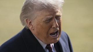 Donald Trump speaks vehemently