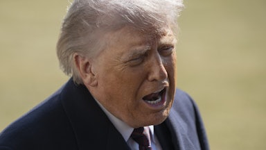 Donald Trump speaks vehemently