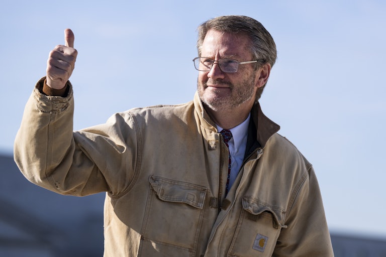Tennessee Representative Tim Burchett gives a thumbs up