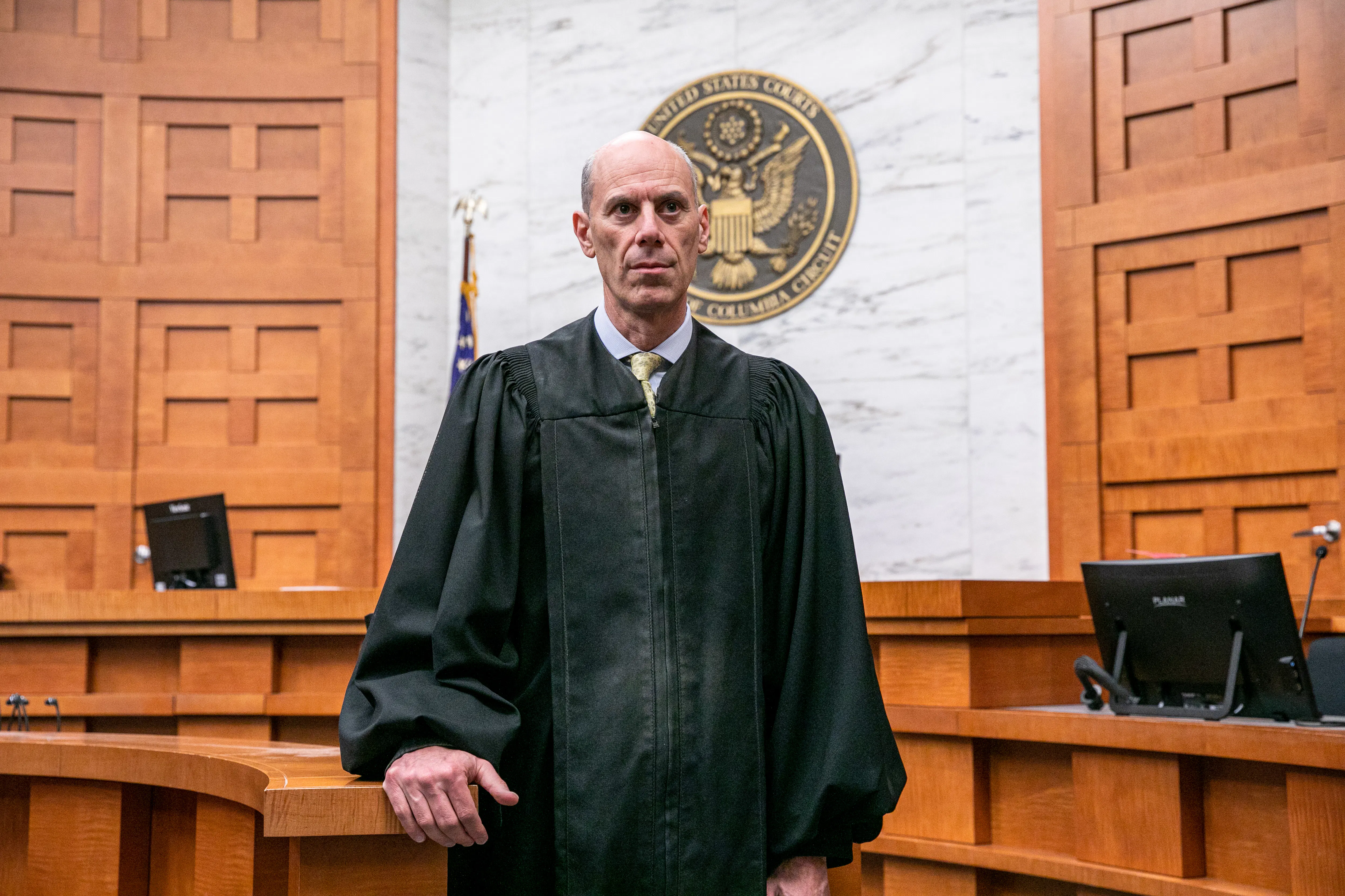 District Court Judge James Boasberg wearing a judge's robe and standing in court.