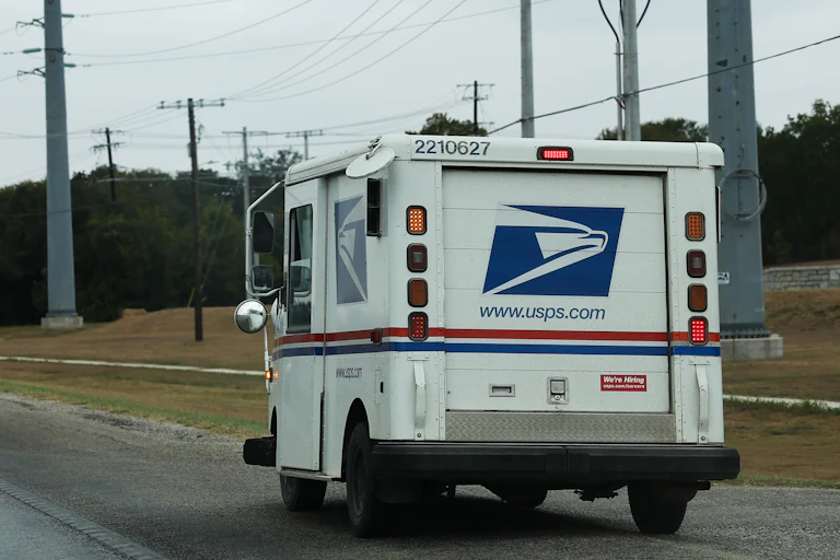USPS mail truck