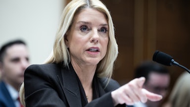 Attorney General Pam Bondi testifies in Congress.