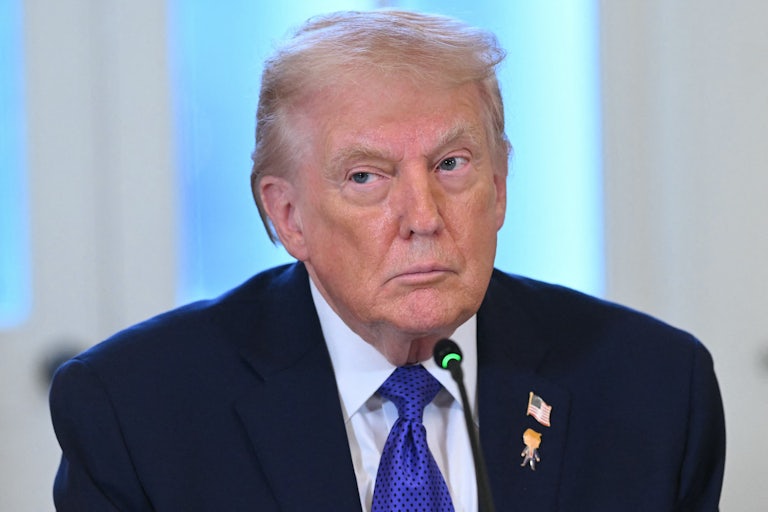 Donald Trump looks caught off guard