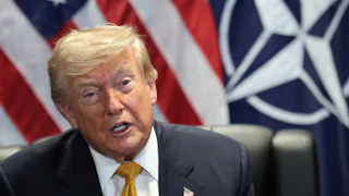 Donald Trump at the NATO summit in Ankara, Turkey