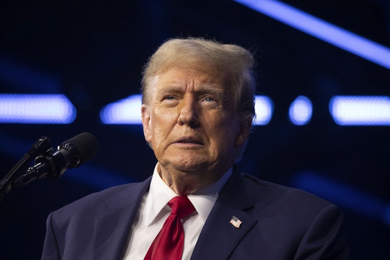 Donald Trump grimaces