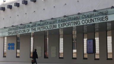 The headquarters of the Organization of the Petroleum Exporting Countries (OPEC) in Vienna, Austria, on Sunday, April 5, 2026. The United Arab Emirates will leave OPEC and its wider alliance, dealing a blow to the group and its leader Saudi Arabia as the global oil industry grapples with the massive supply disruption caused by the Iran war.