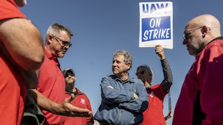 Sherrod Brown and UAW members