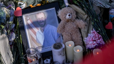 A photo of Alex Pretti at a memorial