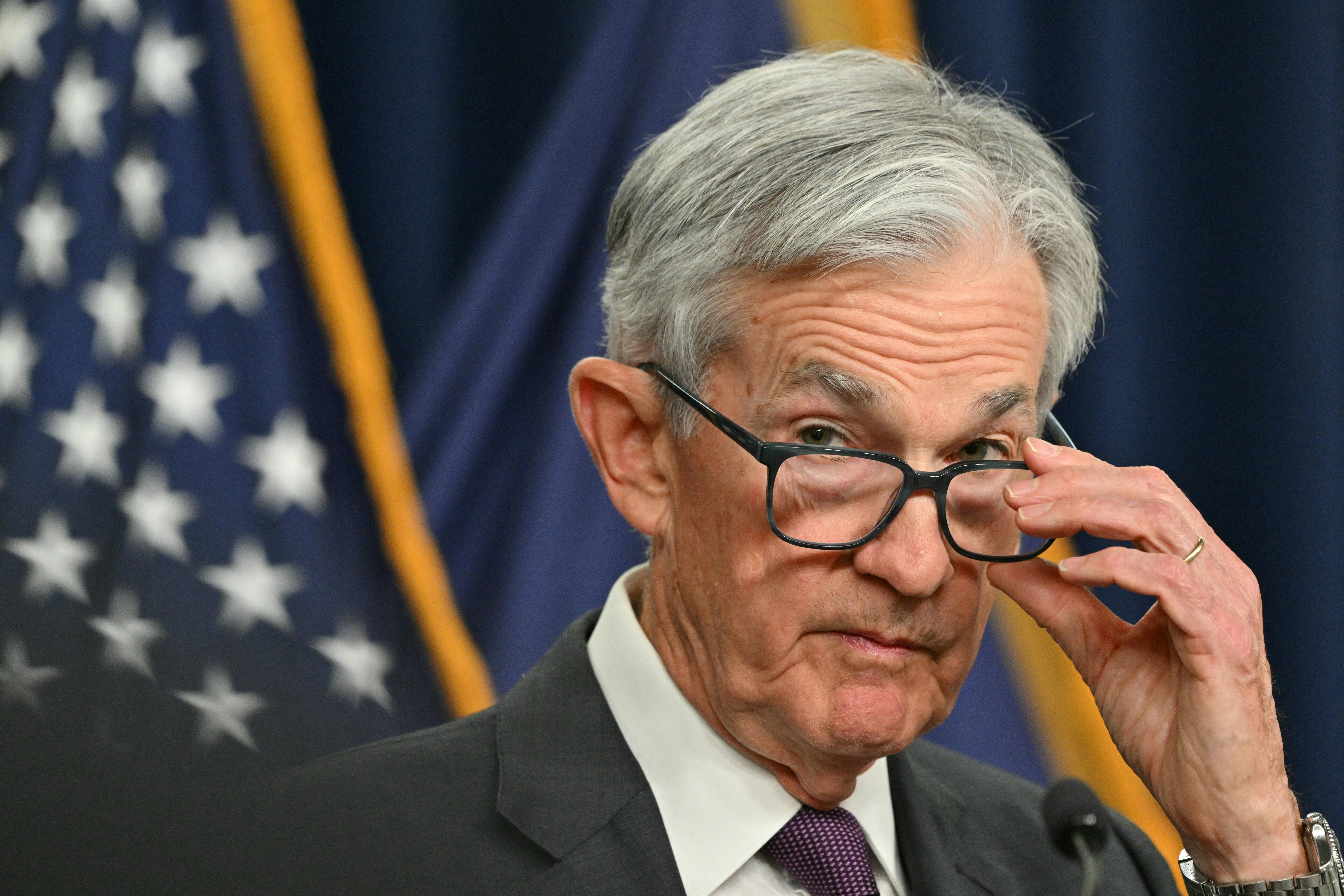 US Federal Reserve Chair Jerome Powell holds a press conference after the Monetary Policy Committee meeting, at the Federal Reserve in Washington, DC on March 19, 2025. 