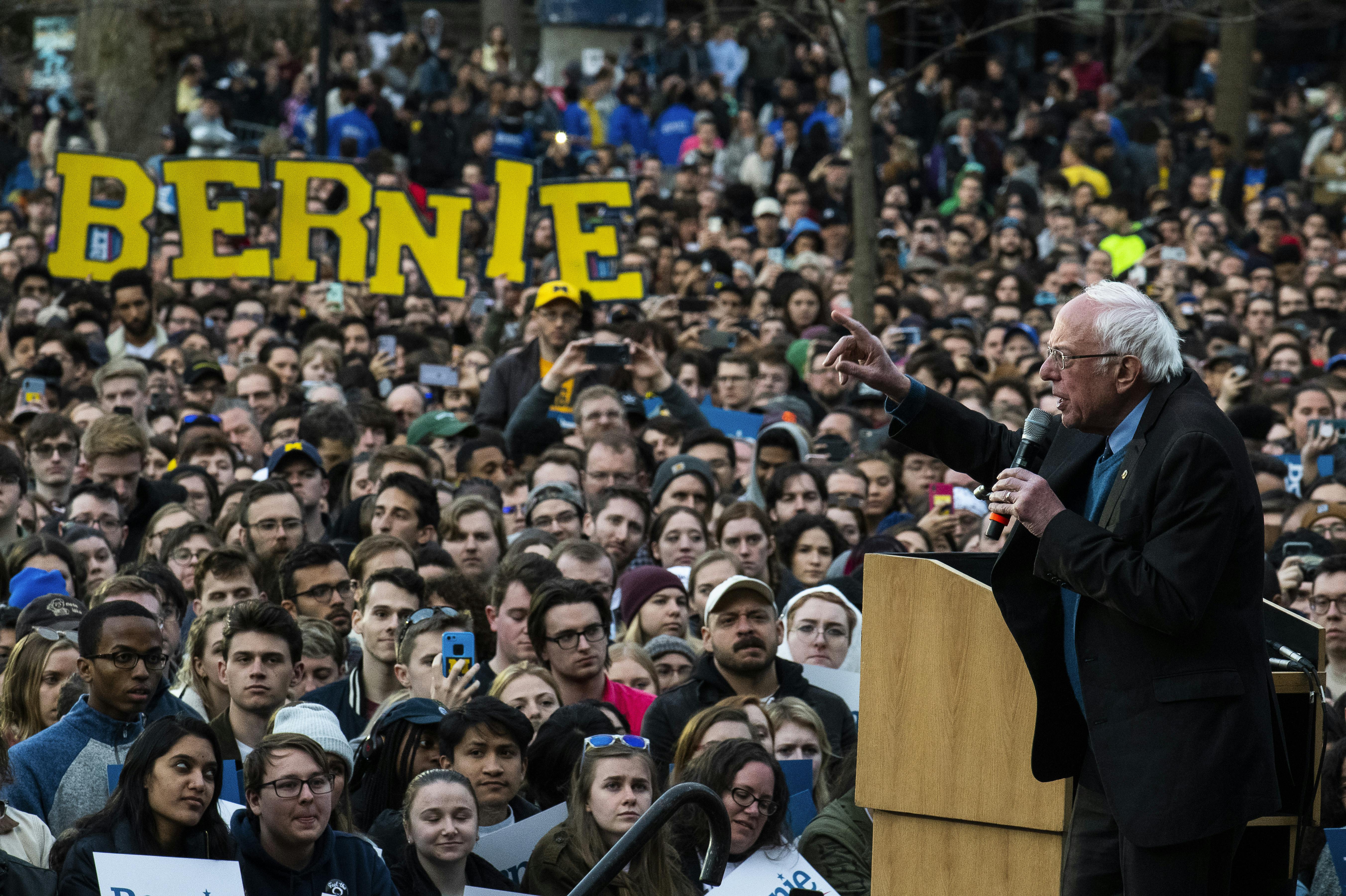 Occupy Wall Street rises up for Bernie Sanders