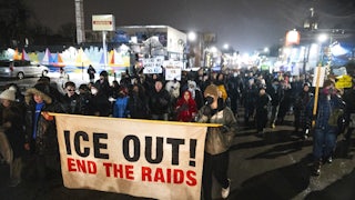 A protest of ICE in Minneapolis