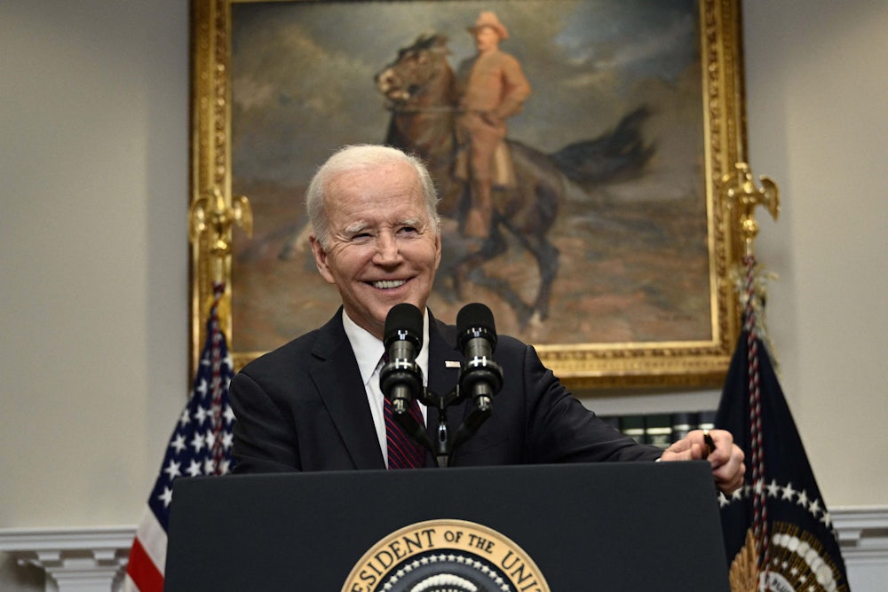 Biden at a press conference