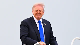 Trump smiling