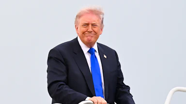 Trump smiling