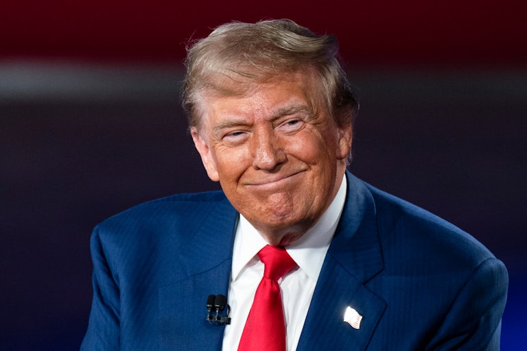 Donald Trump smiling